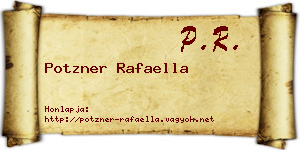 Potzner Rafaella névjegykártya